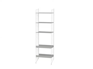 BATHROOM I - Open sectional powder coated steel bathroom cabinet by String Furniture - view 3
